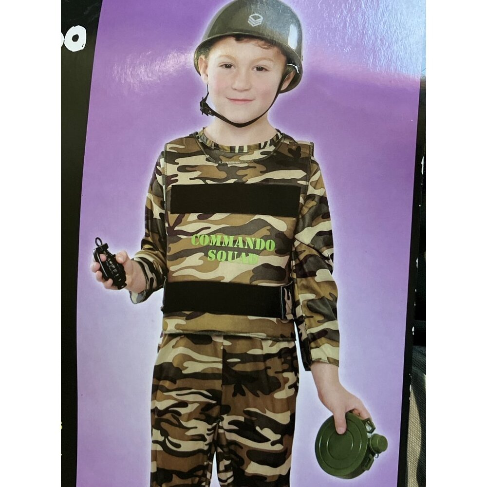 Totally Ghoul Army/ Military Halloween Costume Dress Up Fantasy Play- Size Mediu